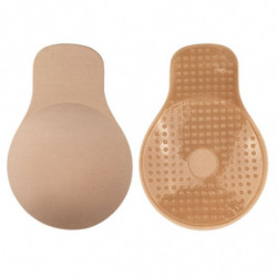 BYE-BRA - SUJETADOR PUSH-UP DE TELA BEIGE TALLA M