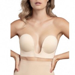 BYE BRA SUJETADOR SIN ASAS EN U NATURAL TALLA E