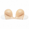 BYE-BRA - SUJETADOR SIN ASAS FORMA U BEIGE COPA A