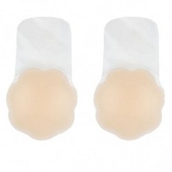 BYE-BRA - SUJETADOR DE PECHO CON EFECTO PUSH-UP, SILICONA NATURAL, TALLA XL