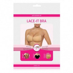 BYE-BRA - SUJETADOR PUSH-UP NEGRO CON LACE-IT, COPA C