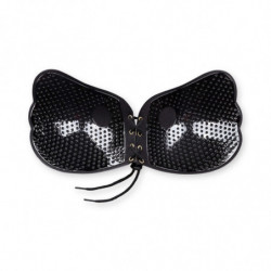 BYE-BRA - SUJETADOR PUSH-UP NEGRO CON LACE-IT, COPA C