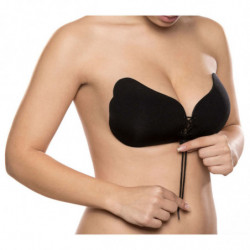 BYE-BRA - SUJETADOR PUSH-UP NEGRO CON LACE-IT, COPA C