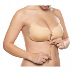 BYE-BRA - SUJETADOR PUSH-UP CON LACE-IT, COLOR BEIGE, COPA C