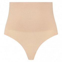 BYE-BRA - FAJA SIN COSTURAS ESTILO TANGA BEIGE TALLA L
