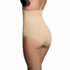 BYE-BRA - FAJA SIN COSTURAS ESTILO BRAGUITAS BEIGE TALLA L