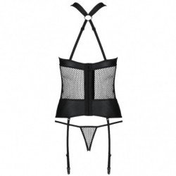 CORSET DE CUERO ECOLÓGICO AMANDA PASSION - S/M