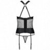 PASIÓN - CORSET AMANDA DE CUERO ECOLÓGICO L/XL