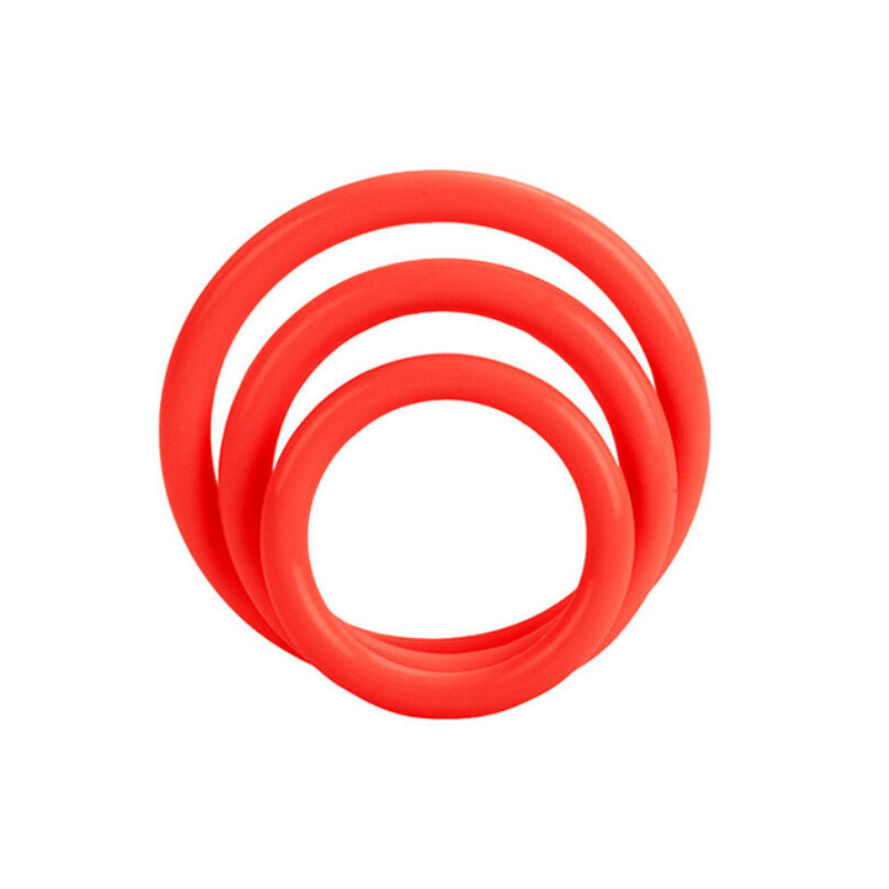 CALEXOTICS - JUEGO DE TRI-RINGS ROJO