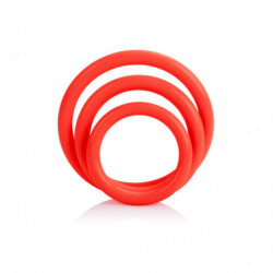 CALEXOTICS - JUEGO DE TRI-RINGS ROJO