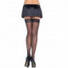 LEG AVENUE - MEDIAS CON COSTURA Y ENCAJE EN LA PARTE SUPERIOR ADEMÁS