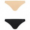 BYE BRA PACK 2 BRASILEÑAS NEGRAS Y BEIGE XL