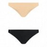 BYE BRA PACK 2 BRASILEÑAS NEGRAS Y BEIGE L