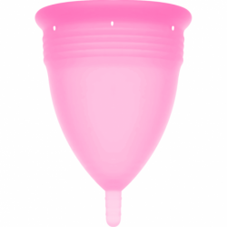 STERCUP COPA MENSTRUAL FDA SILICONE  TALLA L ROSA