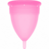 STERCUP - COPA MENSTRUAL DE SILICONA CON CERTIFICACIÓN FDA, COLOR ROSA - TALLA L