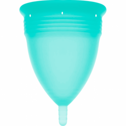 STERCUP COPA MENSTRUAL FDA SILICONE  TALLA S AQUAMARINA