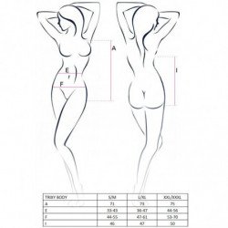 PASSION WOMAN TRIXY TEDDY NEGRO TALLA L/XL