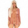 LEG AVENUE VESTIDO CORTO MULTICOLOR TALLA UNICA