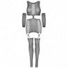 LEG AVENUE VESTIDO CON LIGUERO Y GUANTES TALLA UNICA