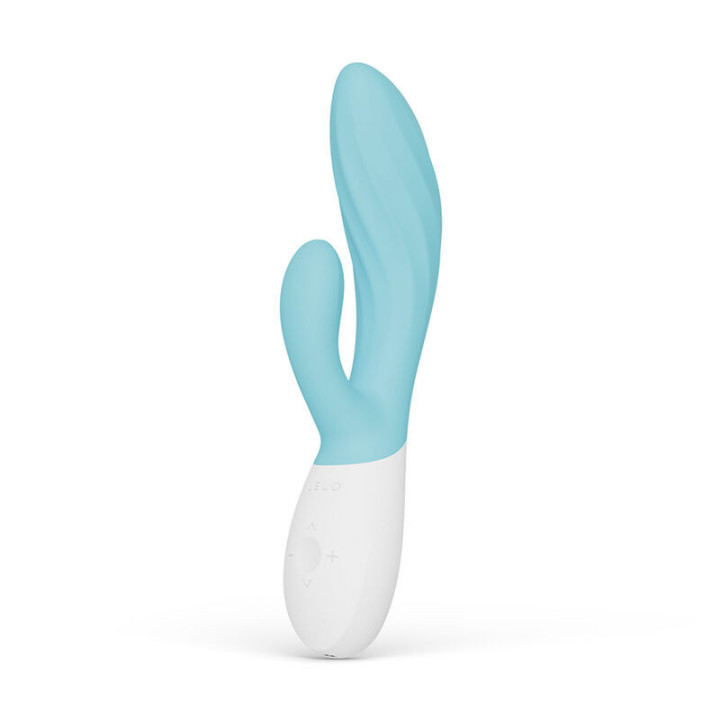 LELO - INA TWIST DOUBLE VIBRATOR RABBIT FOR G-SPOT AND CLITORIS BLUE