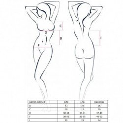 PASSION - CORSET KATRISS PARA MUJER NEGRO TALLA L/XL
