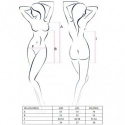 PASSION - VESTIDO Y TANGA HELLEN PARA MUJER TALLA S/M