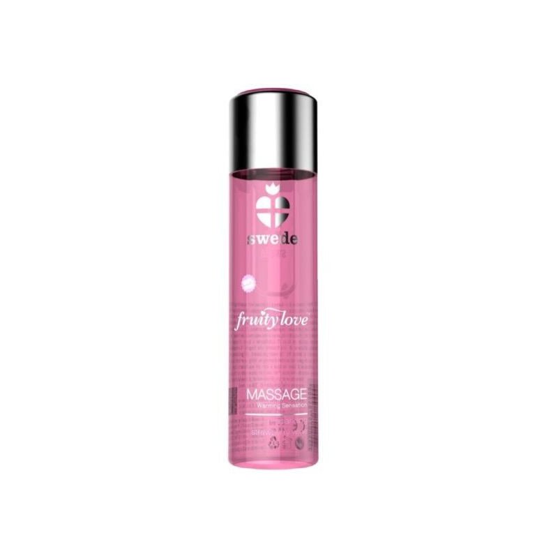 SWEDE - ACEITE DE ACEITE FRUTAL AMOR CON EFECTO CALOR FRESAS CON CHAMPÁN 60 ML