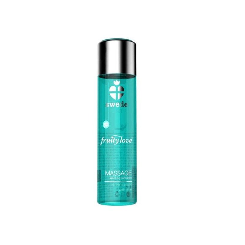 SWEDE - ACEITE DE MASAJE CON EFECTO CALIENTE FRUTAL AMOR GROSELLA NEGRA Y LIMA 60 ML
