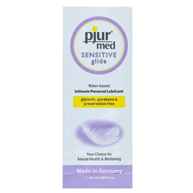 PJUR - Lubricante a base de agua MED SENSITIVE GLIDE 2 ml