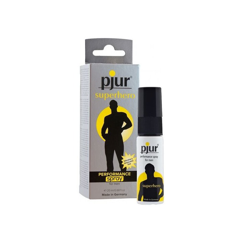 PJUR - SPRAY RETARDANTE DE ALTO RENDIMIENTO SUPERHÉROE 20 ML