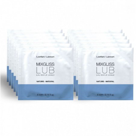 MIXGLISS LUBRICANTE BASE DE AGUA NATURAL 12 MONODOSIS 4ML