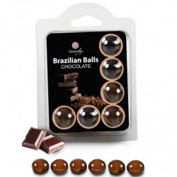 SECRETPLAY - SET DE 6 BOLAS BRASILEÑAS DE CHOCOLATE