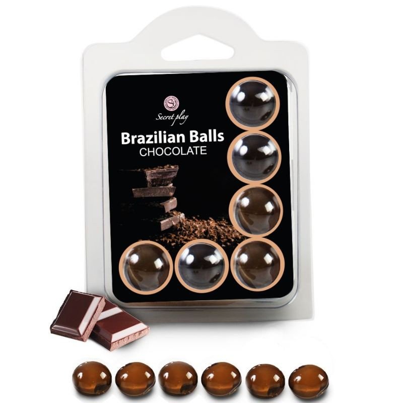 SECRETPLAY - SET DE 6 BOLAS BRASILEÑAS DE CHOCOLATE
