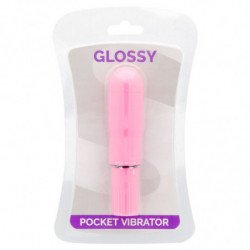 VIBRADOR DE BOLSILLO BRILLANTE ROSA PROFUNDA
