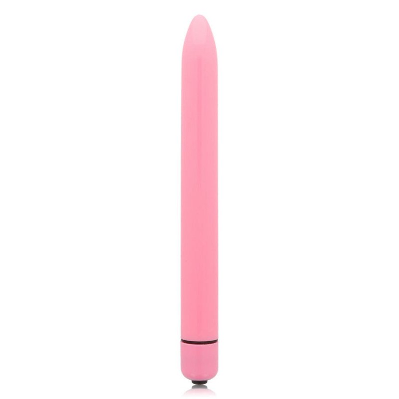 VIBRADOR ROSA BRILLANTE Y DELGADO