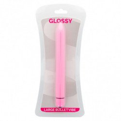 VIBRADOR ROSA BRILLANTE Y DELGADO