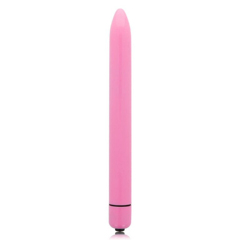 VIBRADOR BRILLANTE Y DELGADO ROSA INTENSO