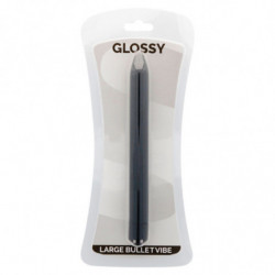 GLOSSY - VIBRADOR DELGADO NEGRO