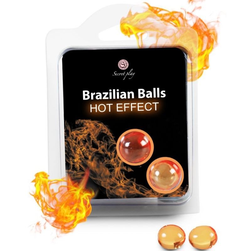 SECRETPLAY - BOLAS BRASILEÑAS EFECTO CALENTADOR 2 UNIDADES