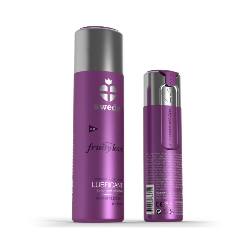 SWEDE - LUBRICANTE FRUTAL AMOR FRAMBUESA RUIBARBO 50 ML