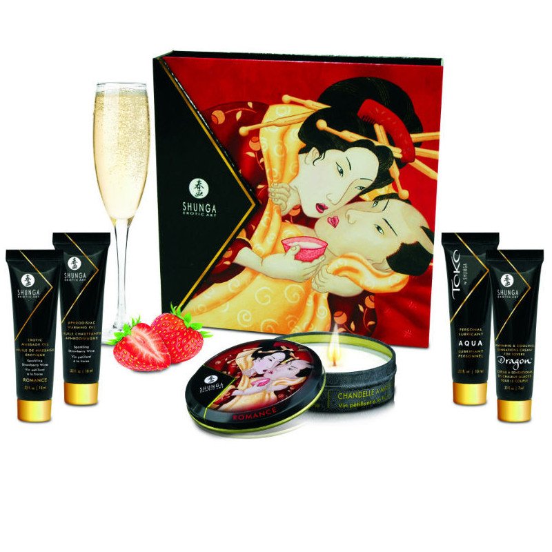 SHUNGA - KIT SECRETO DE FRESAS GEISHA Y CAVA