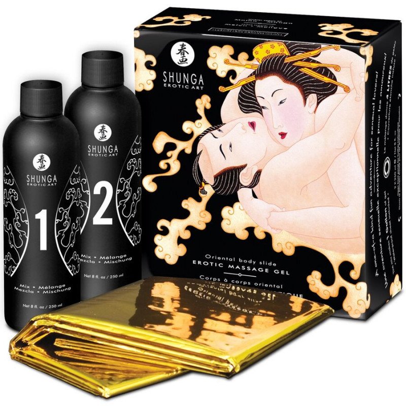 SHUNGA - GEL DE MASAJE ERÓTICO CORPORAL CON MELÓN Y MANGO ORIENTAL
