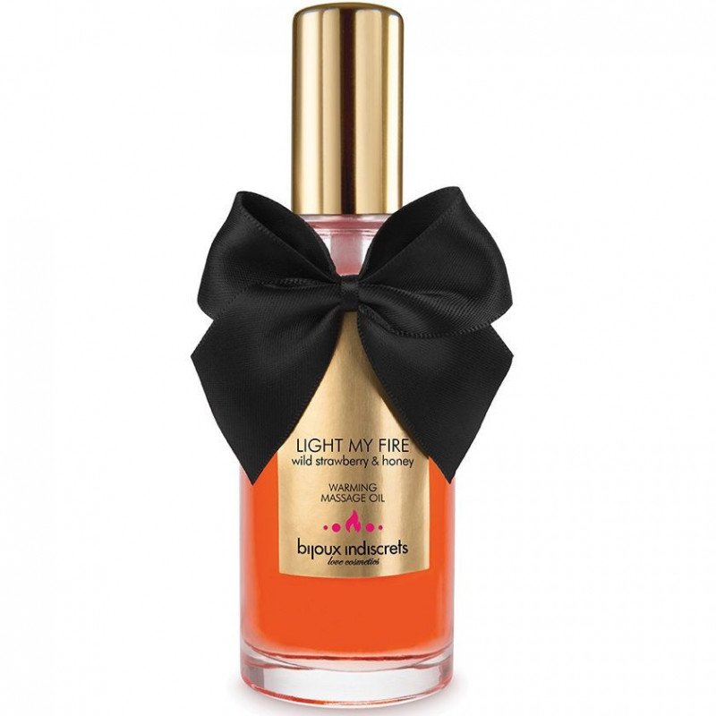 BIJOUX - ACEITE DE MASAJE CON EFECTO CALOR Y AROMA DE FRESA