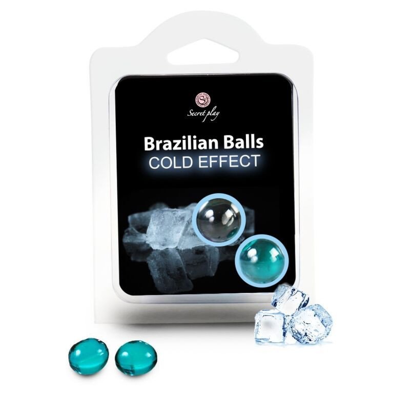 SECRETPLAY - BOLAS BRASILEÑAS EFECTO FRÍO 2 UNIDADES