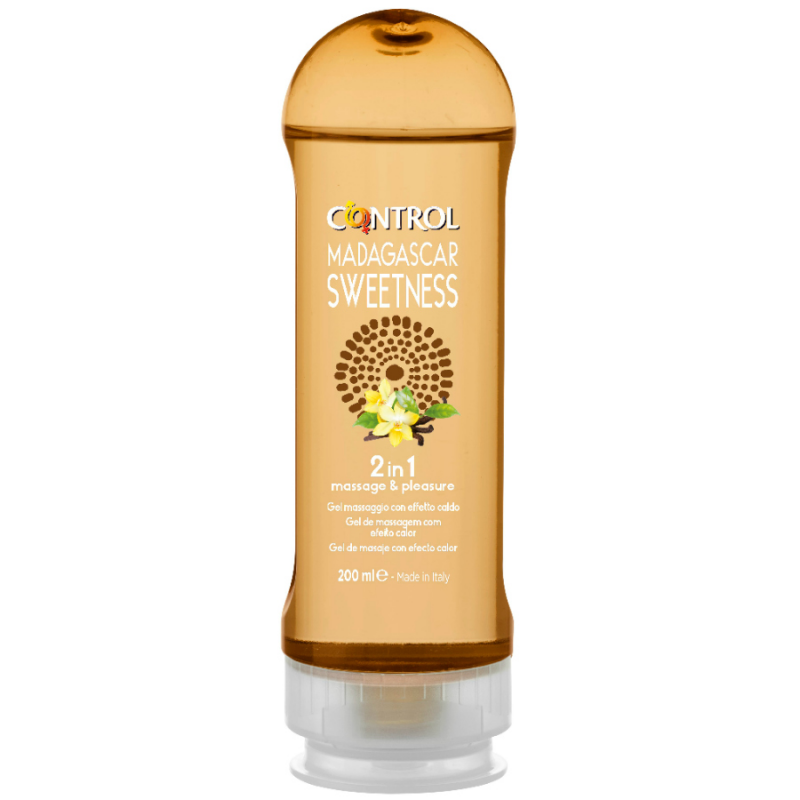 CONTROL - 2 EN 1 MASAJE Y PLACER MADAGASCAR DULZURA 200 ML