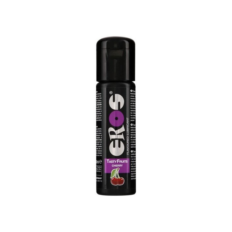 EROS - Lubricante con sabor a cereza y frutas delicioso, 100 ml