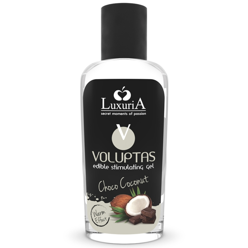 ÍNTIMA LUXURIA - VOLUPTAS GEL DE MASAJE COMESTIBLE CON EFECTO CALOR - COCO Y CREMA 100 ML
