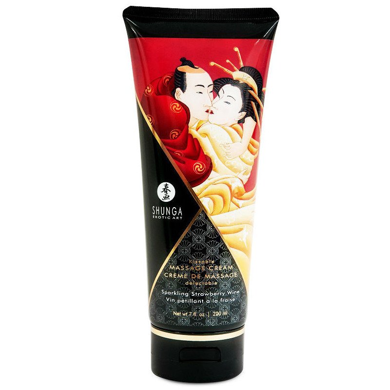 SHUNGA CREMA MASAJE FRESAS CON CHAMPAGNE 200ML