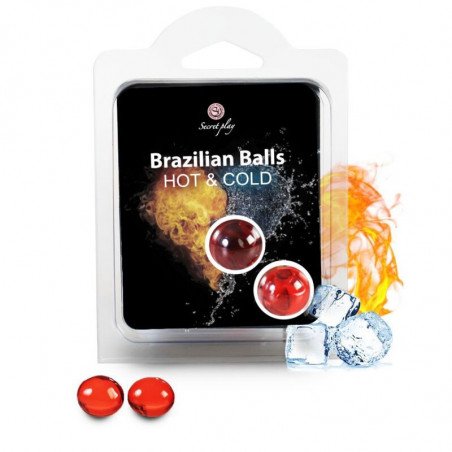 SECRETPLAY BRAZILIAN BALLS EFECTO CALOR & FRIO  2 UNIDADES