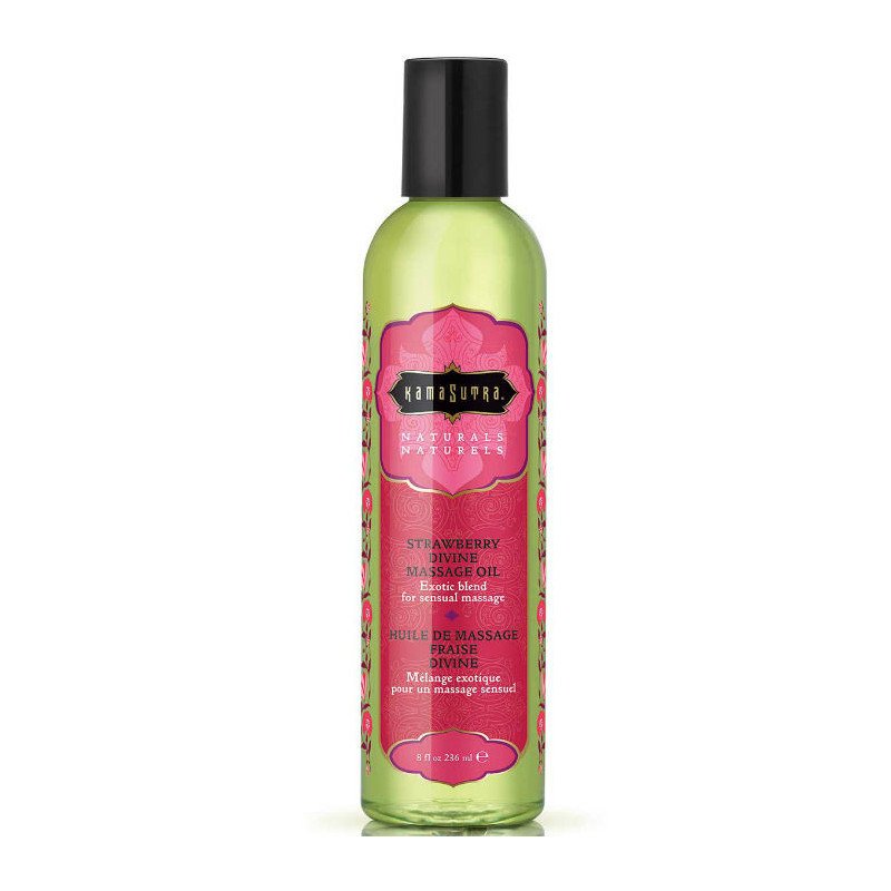 KAMASUTRA - ACEITE DE MASAJE DE FRESA DIVINA NATURALS 236ML